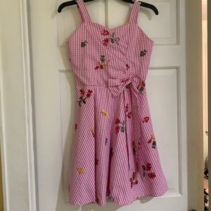 Pink plaid dress